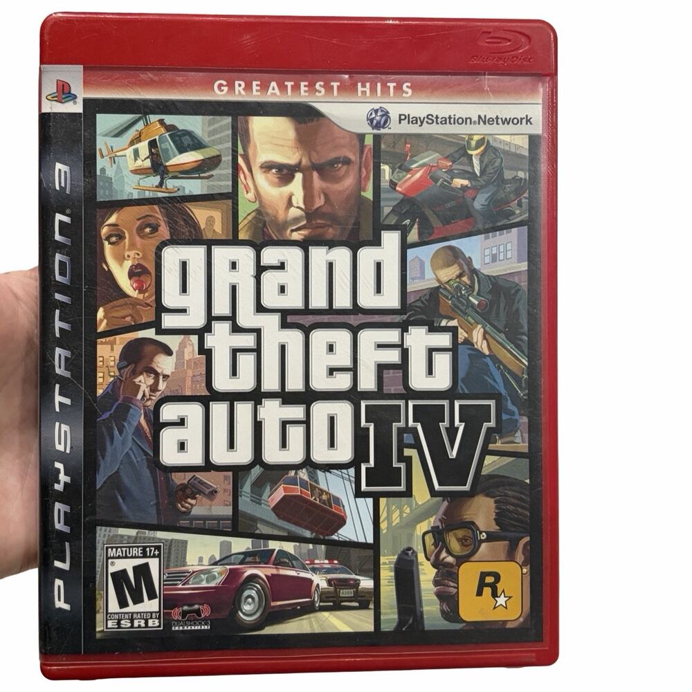 Grand Theft Auto IV PS3 Complete CIB Manual Maps Greatest Hits Rockstar Game